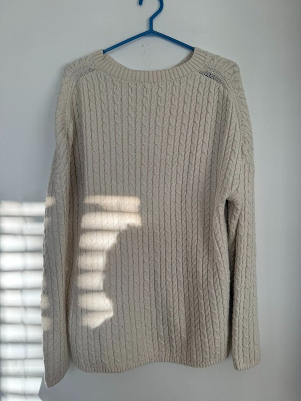 WindRiver Outfitters XL Cream Cable Knit Sweater Cozy Cottagecore Pullover - Picture 7 of 8